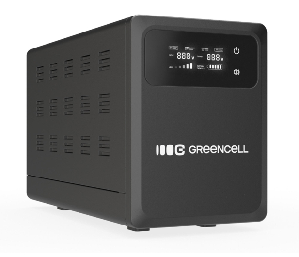 Green Cell AVR UPS 800VA 500W PowerCore 12 VDC z LCD - 1335378 - zdjęcie
